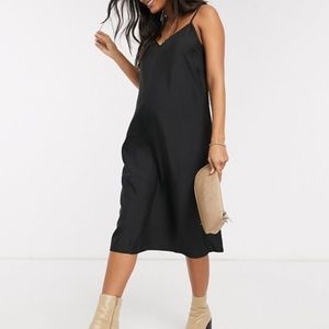 ASOS Black Midi cami dress